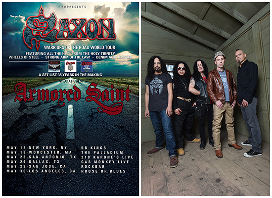 Armored Saint Announces Plans to Release New Album This Summer And Mini Tour with&nbsp;Saxon