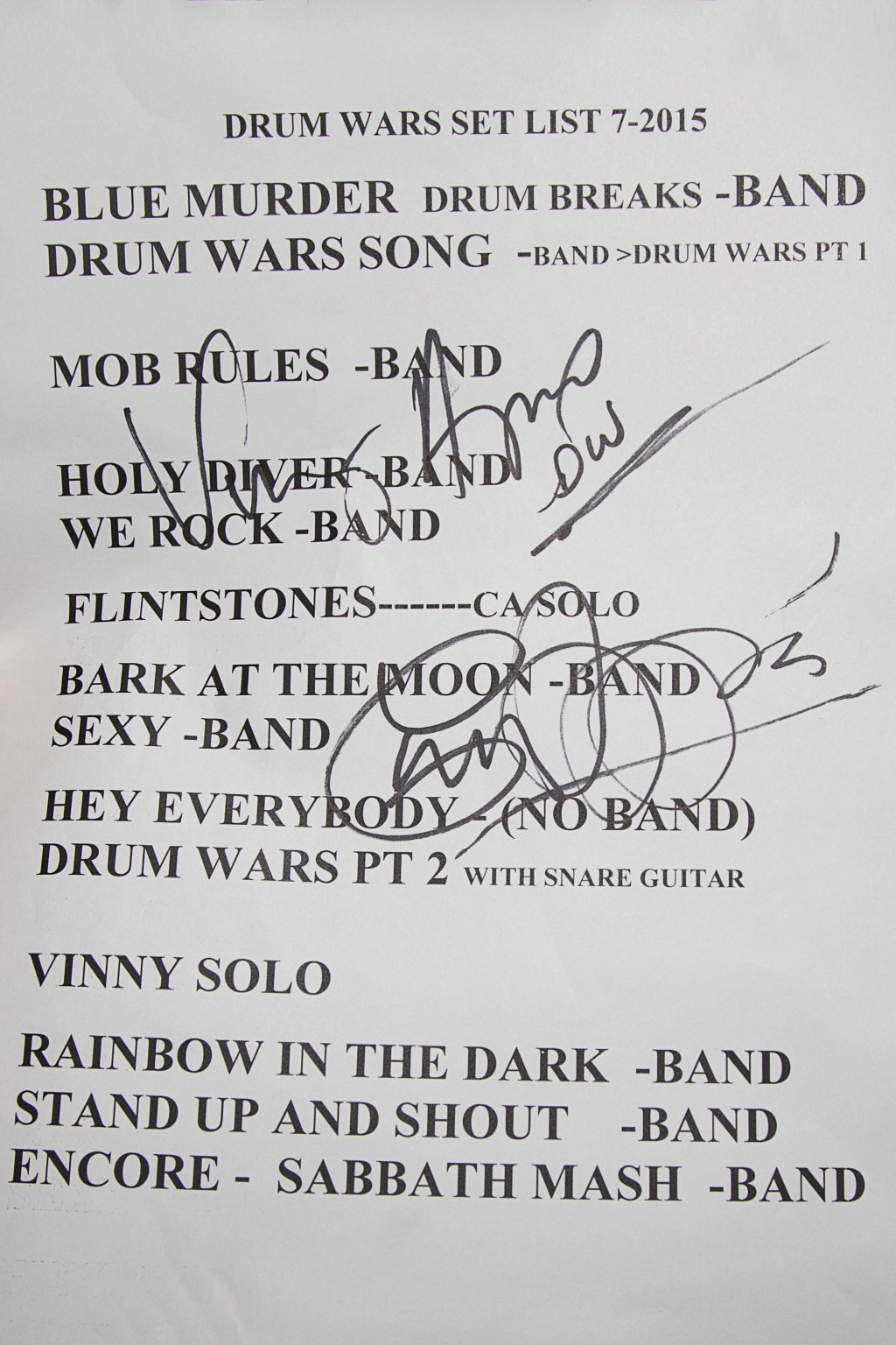 Brothers CARMINE and VINNY APPICE Battled at DRUM WARS at THE WHISKY&nbsp;7/16/2015