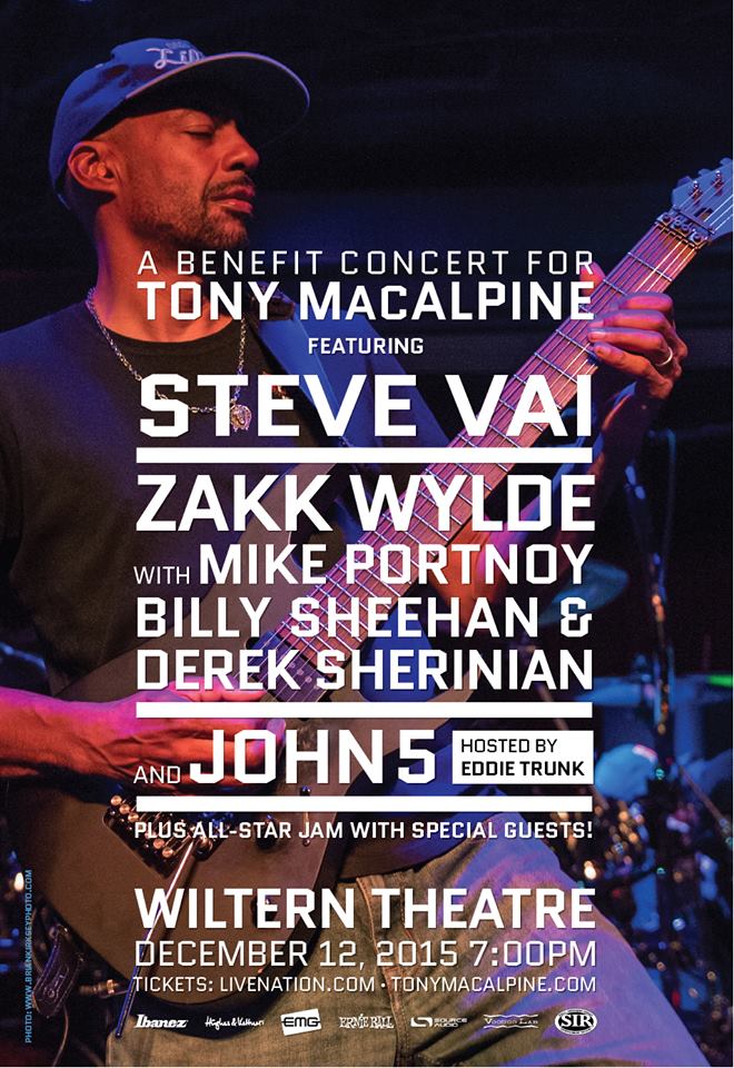 BENEFIT CONCERT FOR TONY MACALPINE AT THE WILTERN IN&nbsp;DECEMBER
