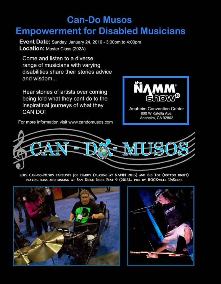 MARK GOFFENEY Discusses Upcoming Can Do Musos Event at NAMM and “Hands Free” Mini-Documentary