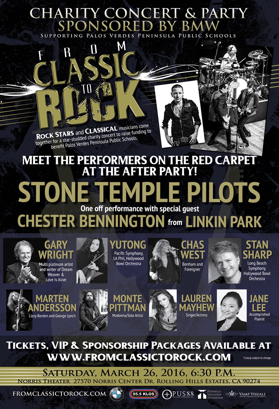 Stone Temple Pilots one off performance with special guest Chester Bennington from Linkin Park at Benefit Show “From Classic to&nbsp;Rock”
