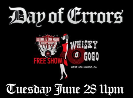 BILL WARD’s DAY OF ERRORS at ULTIMATE JAM NIGHT The&nbsp;Whisky