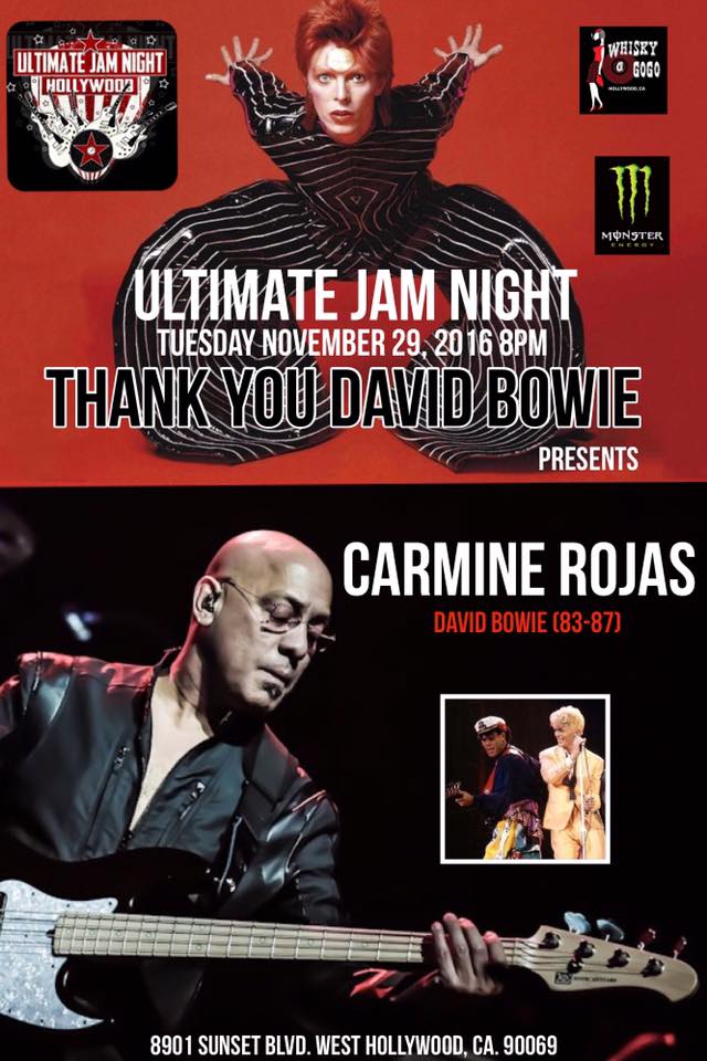 Current and Former Members of The Rolling Stones, David Bowie, GnR, and The Power Station to take part in “THANK YOU DAVID BOWIE” at UJN Tuesday at The&nbsp;Whisky
