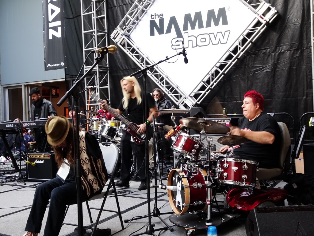 CAN DO MUSOS at CENTER STAGE NAMM 2017 Mark Goffeney Joe Hardy David Segal Brandon Mendenhall Nate Stockton Andrew Hewitt Dean&nbsp;Zimmer