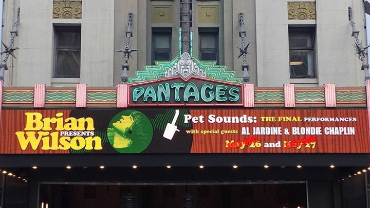 Brian Wilson Presents Pet Sounds 50th Anniversary World Tour The Final Performances at The Hollywood Pantages With Al Jardine and Blondie Chaplin&nbsp;5/26/2017