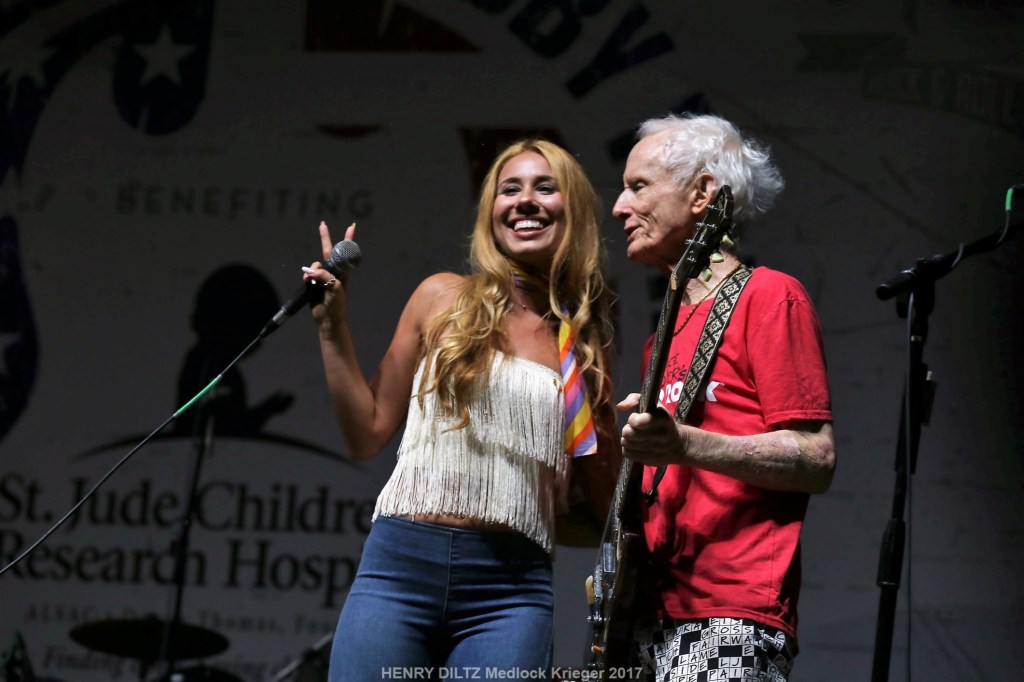 HALEY REINHART Sings National Anthem and Pays Tribute To Chris Cornell at 10th Annual Scott Medlock – Robby Krieger All Star Concert Benefiting St. Jude Children’s Research  8/27/2017 Saddle Rock&nbsp;Ranch