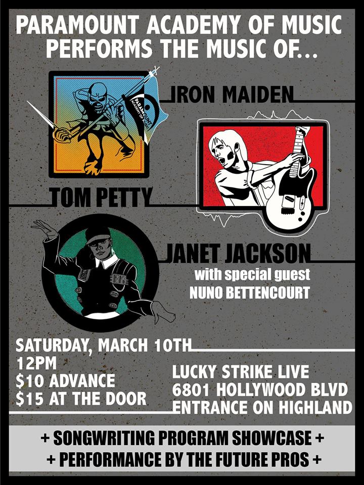 Carl Restivo Previews Paramount Academy Of Music’s Matinee Show (Music of Iron Maiden, Tom Petty and Janet Jackson) Tomorrow at Lucky Strike Live Featuring A Guest Appearance by Nuno Bettencourt&nbsp;3/10/2018