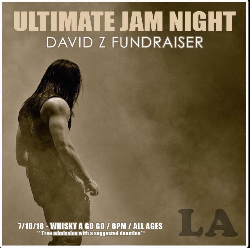David Z. Memorial Fundraiser The Whisky Ultimate Jam Night&nbsp;7/10/2018