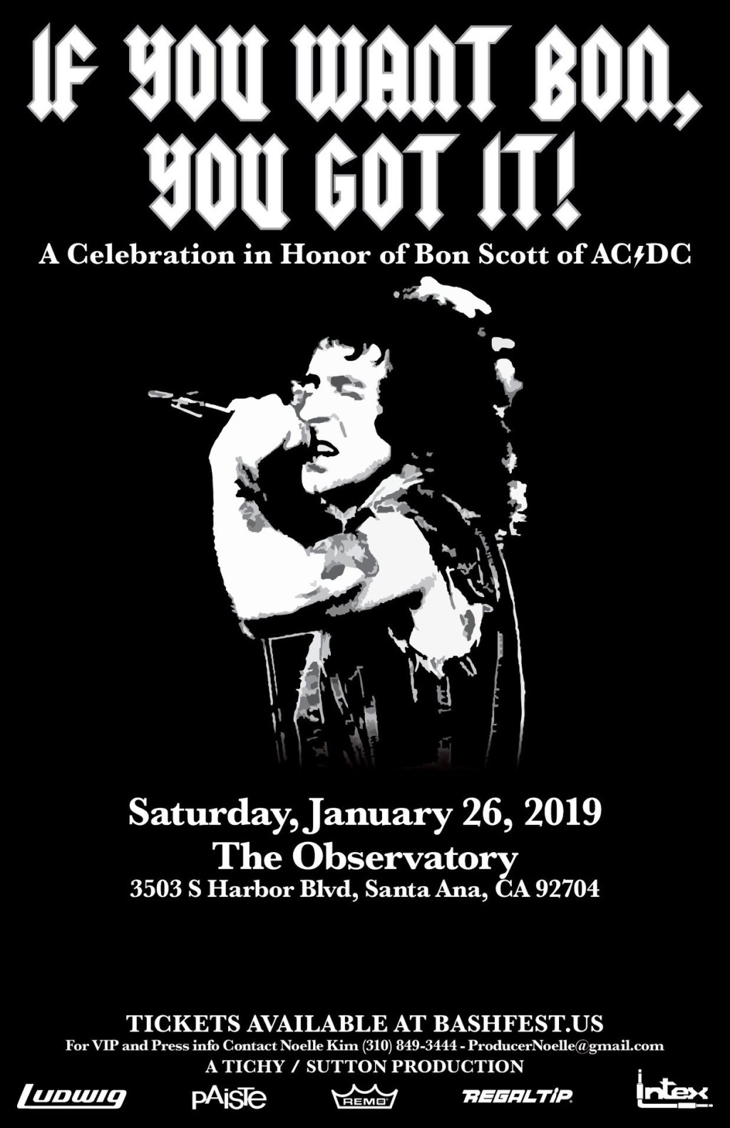 1st All-Star Celebration for AC/DC’s Bon Scott Slated During NAMM 2019 – Saturday, January 26th, 2019 at The Observatory, Santa&nbsp;Ana