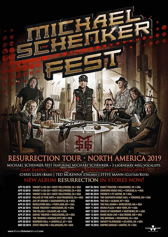 MICHAEL SCHENKER FEST US Tour Kicks Off On April 15th At The Whisky A Go&nbsp;Go
