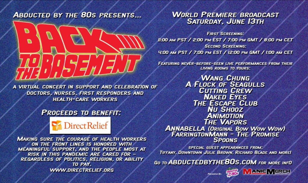 80s artists to perform virtual online concert on June&nbsp;13th