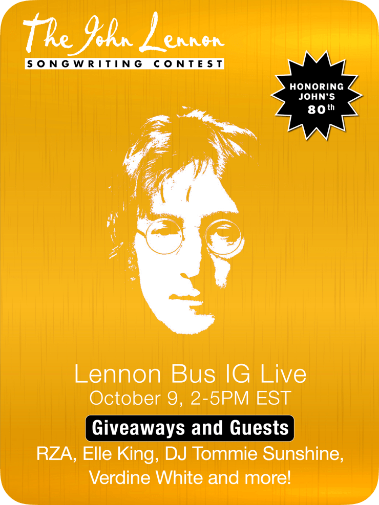 Tune-In To Watch The John Lennon Bus IG Live Party Today; Partnership With Gibson Gives Celebrates Lennon’s 80th Birthday Oct. 9, With Virtual Event and&nbsp;Giveaways