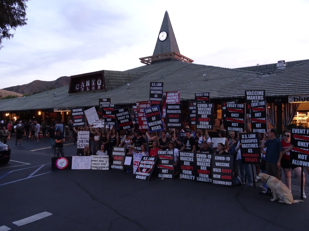 Protesters at The Foo Fighters Concert Agoura Hills&nbsp;6/15/2021