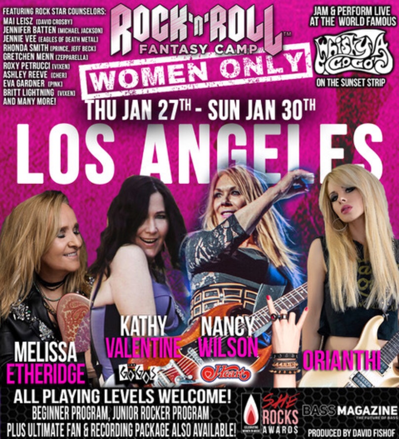 Rock n Roll Fantasy Camp with Orianthi, Nancy Wilson, Kathy Valentine, Jennifer Batten and more in Los&nbsp;Angeles