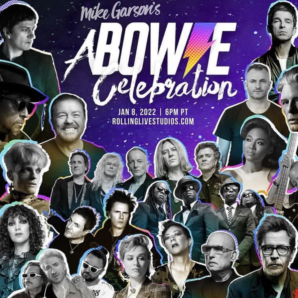 A Bowie Celebration for David Bowie’s 75th birthday at second annual global streaming concert on January 8,&nbsp;2022