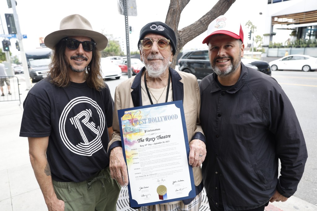 ROXY 50TH DAY:  WEST HOLLYWOOD DECLARED WEDNESDAY SEPTEMBER 20 AS “ROXY 50TH&nbsp;DAY”
