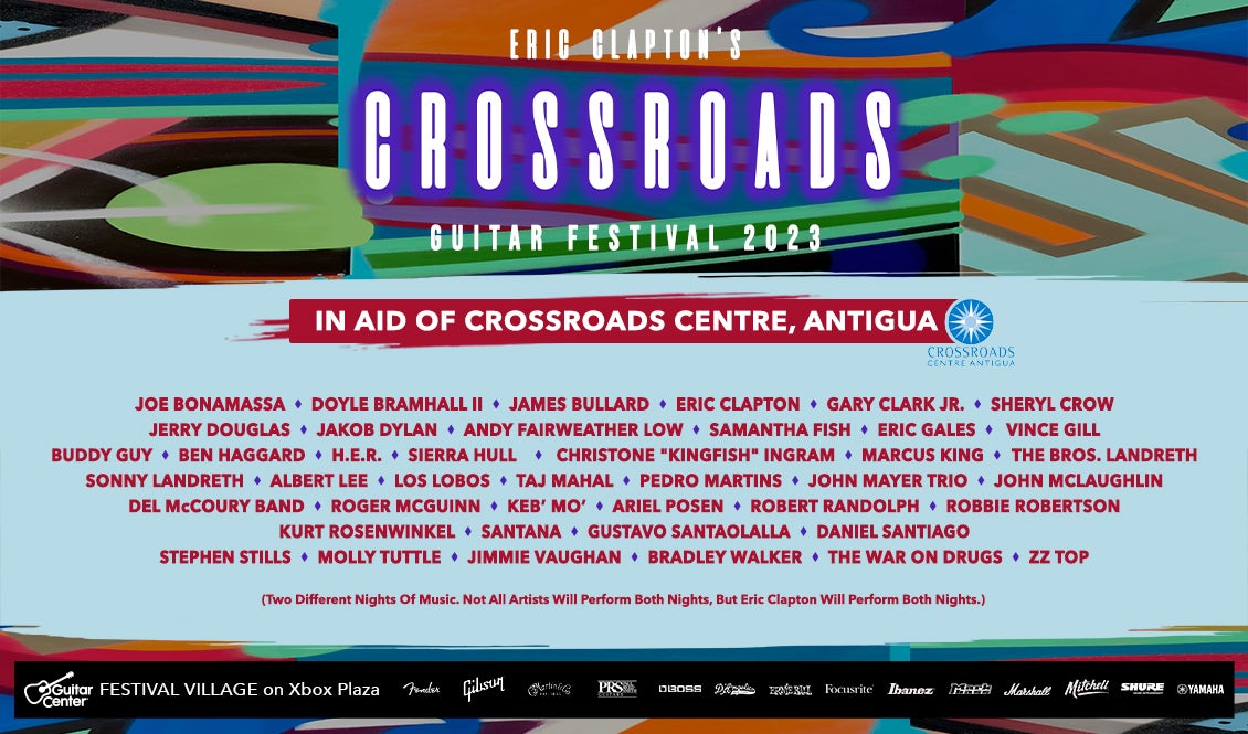 ERIC CLAPTON'S CROSSROADS GUITAR FESTIVAL 2023 SEPTEMBER 23-24 AT