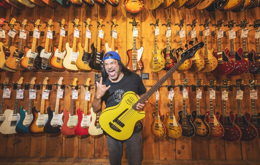 Metallica’s Robert Trujillo surprises guests at Guitar Center’s Hollywood Flagship event featuring guitar lessons and iconic&nbsp;gear